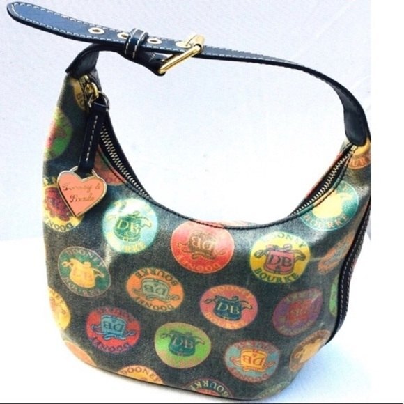 Dooney & Bourke Medallion Coated Canvas Hobo Bag - Picture 3 of 15